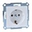 SCHUKO socket-outlet, screw terminals, active white, glossy, System M thumbnail 2