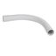 Large radius handlebar 90° IP44 Ø20mm and radius 70mm - gray RAL7035 thumbnail 1