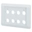 Flush mounting plate, gray, 8 mounting locations thumbnail 4