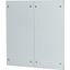 Snap-on cover, closed, HxW=650x600mm, divided, grey thumbnail 2