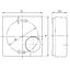 Hygrostat, internal scale 35...100%, AC 24-230V, 1 changeover contact, 5 A, for humidification and dehumidification thumbnail 3