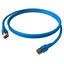 Patchcord RJ45 shielded Cat.6a 10GB, LS0H, blue,    0.5m thumbnail 3