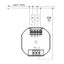 Flush-mounted thermostat as room controller, AC 230V, 1 changeover contact, heating 5(2) A, cooling 1(1) A, white backlighting thumbnail 4