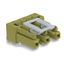 Socket for PCBs angled 3-pole light green thumbnail 1