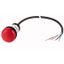 Indicator light, Flat, Cable (black) with non-terminated end, 4 pole, 3.5 m, Lens Red, LED Red, 24 V AC/DC thumbnail 1