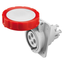10° ANGLED FLUSH-MOUNTING SOCKET-OUTLET HP - IP66/IP67 - 3P+E 16A 380-415V 50/60HZ - RED - 6H - FAST WIRING thumbnail 1
