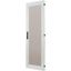 Section door with glass window, closed IP55, left or right-hinged, HxW = 1600 x 650mm, grey thumbnail 2