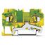 2-conductor ground terminal block 4 mm² side and center marking green- thumbnail 1