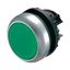 Illuminated pushbutton actuator, RMQ-Titan, Flush, maintained, green, Blank, Bezel: titanium thumbnail 1