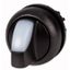 Illuminated selector switch actuator, RMQ-Titan, With thumb-grip, momentary, 3 positions, White, Bezel: black thumbnail 1