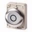 Illuminated pushbutton actuator, RMQ-Titan, Flat, momentary, White, inscribed 0, Metal bezel thumbnail 1