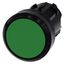 Pushbutton, 22 mm, round, plastic, green, pushbutton, flat momentary contact 3SU1000-0AB40-0AA0-Z Y10 thumbnail 2