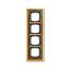 1724-833 Cover Frame Busch-dynasty® polished brass decor anthracite thumbnail 1