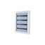 Complete flush-mounted flat distribution board with window, white, 24 SU per row, 3 rows, type C thumbnail 2