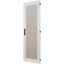 Section door with glass window, closed IP55, left or right-hinged, HxW = 1400 x 850mm, grey thumbnail 2