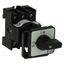 On-Off switch, P1, 40 A, rear mounting, 3 pole, with black thumb grip and front plate thumbnail 8