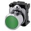 Pushbutton; compact; with extended stroke (12 mm); 22 mm; round; Metal; green; pushbutton; .... 3SU1250-0EB40-0AA0-Z Y11 thumbnail 1