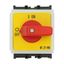 On-Off switch, P1, 32 A, service distribution board mounting, 3 pole, Emergency switching off function, with red thumb grip and yellow front plate thumbnail 28