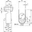 2056 M 64 A2 Clamp clip with metal pressure sump 58-64mm thumbnail 2