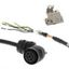 1S series servo motor power cable, 1.5 m, with brake, 230 V: 900 W to thumbnail 2