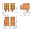 1-conductor female connector CAGE CLAMP® 1.5 mm² orange thumbnail 2