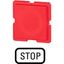 Button plate, red, STOP thumbnail 6