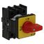 On-Off switch, P1, 40 A, flush mounting, 3 pole, Emergency switching off function, with red thumb grip and yellow front plate thumbnail 14