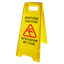 Yellow slippery floor warning sign thumbnail 1