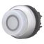 Illuminated pushbutton actuator, RMQ-Titan, Extended, momentary, White, inscribed 0, Bezel: titanium thumbnail 1