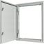 3-component flush-mounting door frame with door, open air, double-bit lock, IP43, HxW=760x400mm thumbnail 3