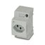 Socket outlet for distribution board Phoenix Contact EO-J/UT/LED 250V 16A AC thumbnail 1