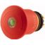 Emergency stop/emergency switching off pushbutton, RMQ-Titan, Palm shape, 45 mm, Non-illuminated, Turn-to-release function, Red, yellow, RAL 3000, wit thumbnail 3