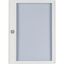 Surface mounted steel sheet door white, transparent with Profi Line handle for 24MU per row, 5 rows thumbnail 1
