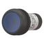 Illuminated pushbutton actuator, Flat, maintained, 1 N/O, Screw connection, LED Blue, Blue, Blank, 230 V AC, Bezel: black thumbnail 5