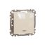 Sedna Design & Elements, 2-way switch 16AX Blue Locator LED, beige thumbnail 3