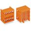 THT double-deck male header 1.0 x 1.0 mm solder pin angled orange thumbnail 1