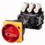 Main switch, P5, 160 A, rear mounting, 3 pole + N, Emergency switching off function, With red rotary handle and yellow locking ring, Lockable in the 0 thumbnail 1