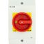 Safety switch, P1, 25 A, 3 pole, 1 N/O, 1 N/C, Emergency switching off function, With red rotary handle and yellow locking ring, Lockable in position thumbnail 50