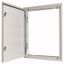 3-component flush-mounting door frame with door, open air, double-bit lock, IP43, HxW=1760x600mm thumbnail 1