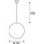 ROTOBALL E27 pendulum lumin, E27, max. 24W, silvergrey/white thumbnail 5