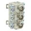 Fuse-base, LV, 63 A, AC 400 V, D02, 3P, IEC, DIN rail mount, suitable wire 1.5 - 4 mm2, 2xM5 o/p terminal, 2xM5 i/p terminal thumbnail 70