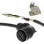 1S series servo motor power cable, 30 m, with brake, 400 V: 400 W to 3 thumbnail 1