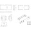 Plinth side parts (pair) with corner parts D=600 H=100 mm thumbnail 2