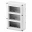 PROTECTED ENCLOSURE FOR SYSTEM DEVICES - VERTICAL MULTIPLE - 12 GANG - MODULE 4x3 - RAL 7035 GREY - IP40 thumbnail 2