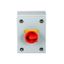 Main switch, T0, 20 A, surface mounting, 2 contact unit(s), 3 pole, 1 N/O, Emergency switching off function, With red rotary handle and yellow locking thumbnail 2