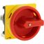 Main switch, P3, 63 A, rear mounting, 3 pole, Emergency switching off function, With red rotary handle and yellow locking ring, Lockable in the 0 (Off thumbnail 46