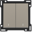 Finishing set with double lens for two-circuit switch, two-way switch thumbnail 2