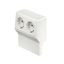 SL2GTK5070 rws Mounting box double socket with safety shutter 50x111x138 thumbnail 1