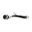 Pushbutton, Flat, momentary, 1 NC, Cable (black) with non-terminated end, 4 pole, 1 m, black, Blank, Bezel: titanium thumbnail 9