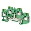 Ground multi-tier DIN rail terminal block with push-in plus connection thumbnail 1